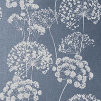 Erleen INV Agate Blue - Curtain fabric with Blue and botanical print