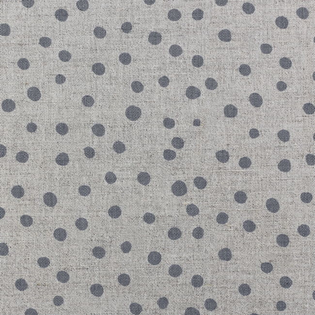 Dottie Ash - Dotted curtain fabric with Grey dots