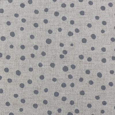 Dottie Ash - Dotted curtain fabric with Grey dots