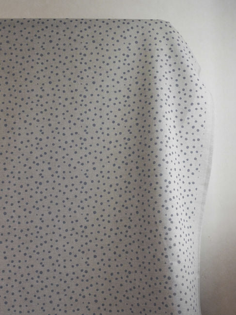 Dottie Ash - Dotted curtain fabric with Grey dots