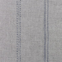 Rae Ash - Curtain fabric with Grey hand drawn stripes