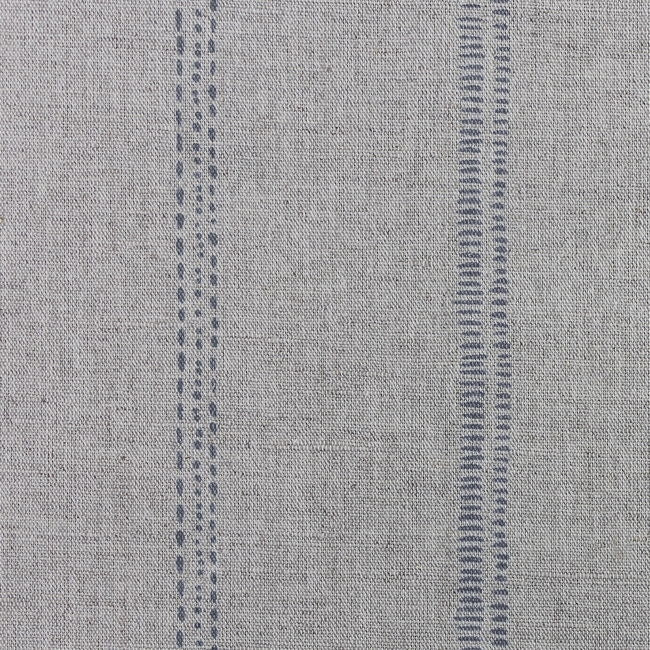 Rae Ash - Curtain fabric with Grey hand drawn stripes