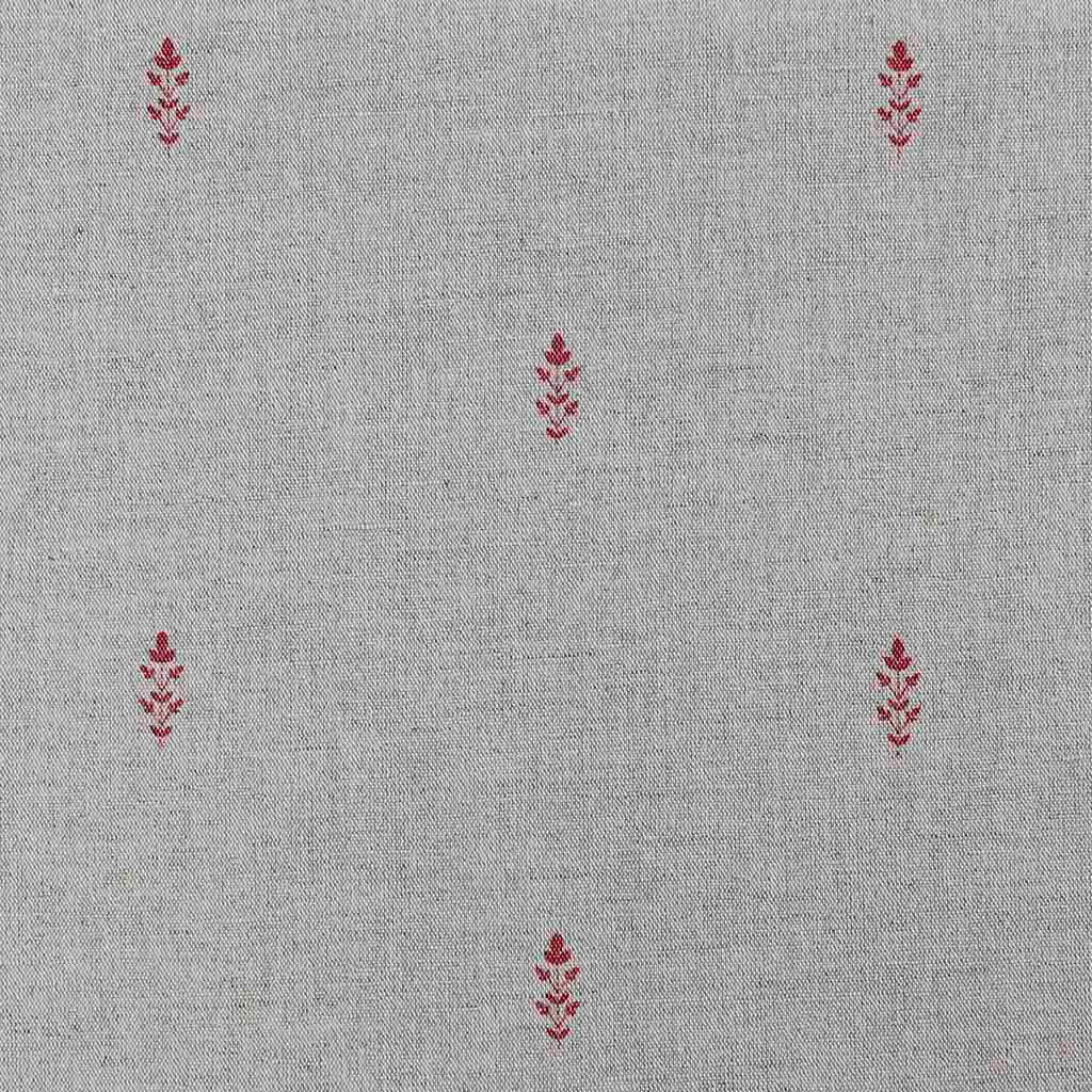 Asli Crimson Red - Natural fabric with classical Red pattern