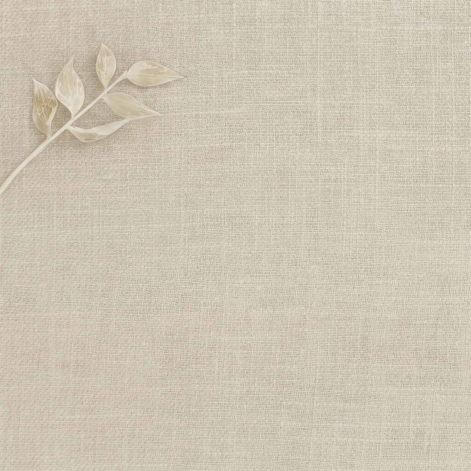 Beige Linen Cotton fabric. Very soft. Enni Dusty Chalk by Ada & Ina