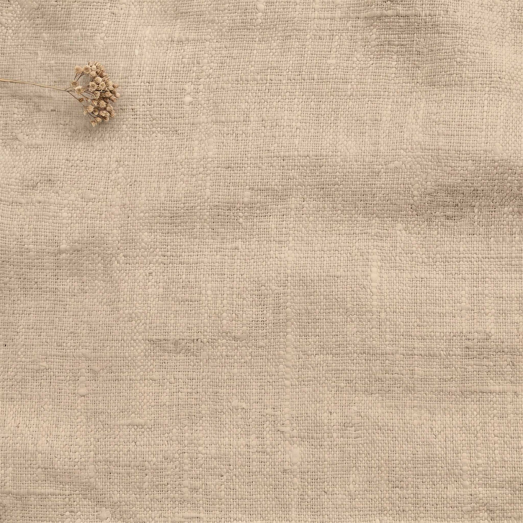 Beige Linen fabric - pre-washed 100% linen. Bianco Wheat by Ada & Ina.