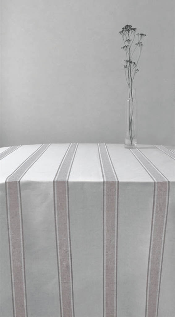 Bella New Blush - Curtain fabric with Pink stripes