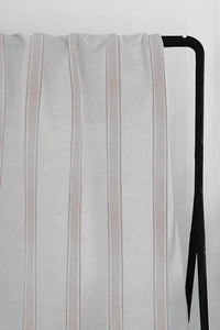 Bella New Blush - Curtain fabric with Pink stripes