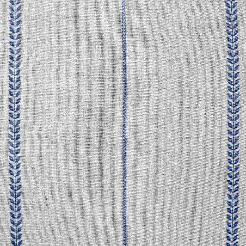 Berit-NAT Night Blue - curtain fabric with Blue striped print