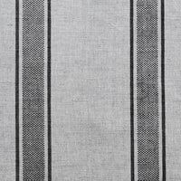 Bella Black - Curtain fabric with Black stripes for stripe curtains - detail