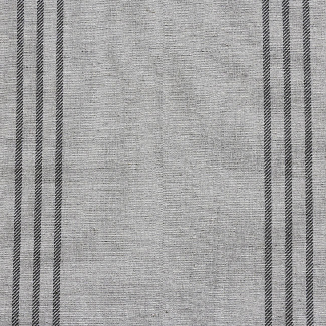 Telma Black - Curtain fabric with Black stripes