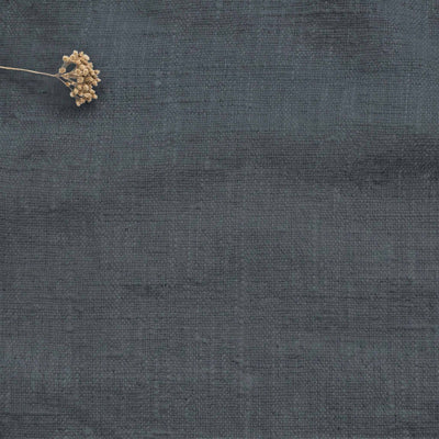Blue Linen fabric - pre-washed 100% linen. Bianco Foggy Blue by Ada & Ina.