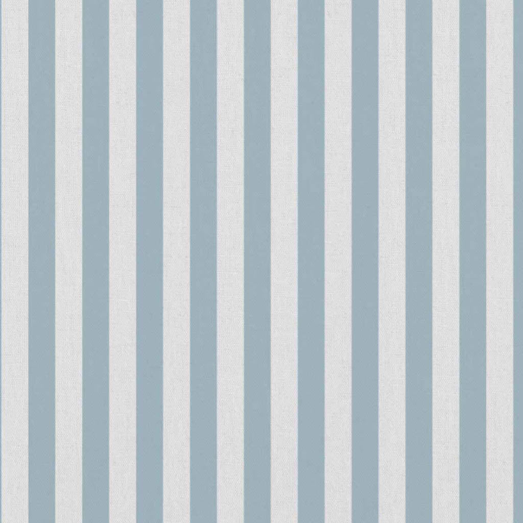 Liliana Blue Mist-WHT - white fabric with blue striped pattern