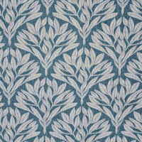 Birna Blue Stone - Curtain fabric with Blue botanical print