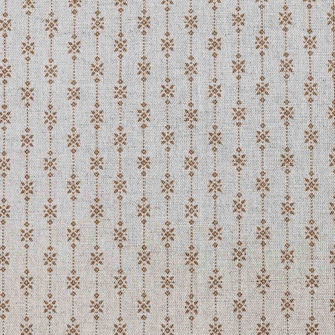 Nikolet Burnt Orange - Curtain fabric, classic Orange pattern