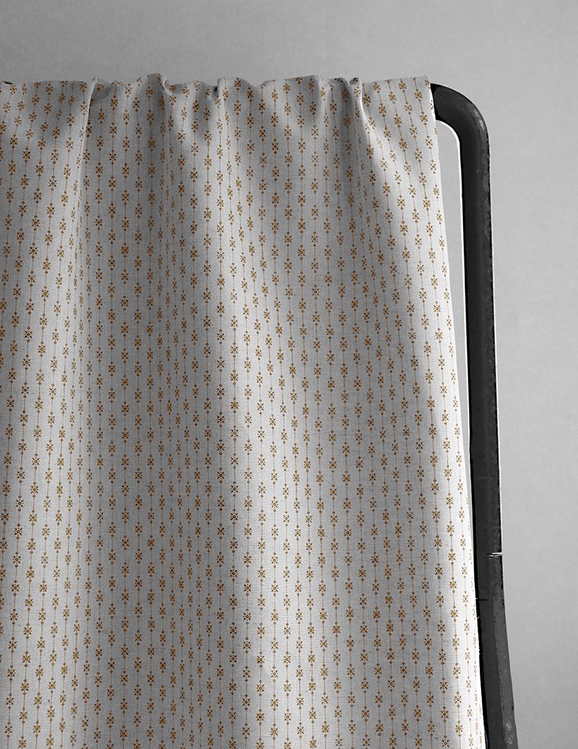 Nikolet Burnt Orange - Curtain fabric, classic Orange pattern