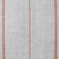 Berit-NAT Terracotta - curtain fabric with Orange striped print