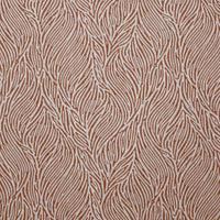 Erica Burnt Orange - Curtain fabric with Orange abstract print