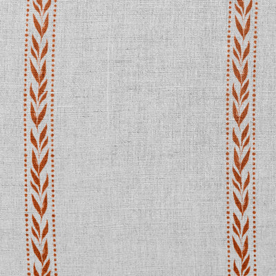 Helena-NAT Burnt Orange - Curtain fabric with Orange pattern print