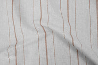 Inari Burnt Orange - Curtain fabric with Orange striped print
