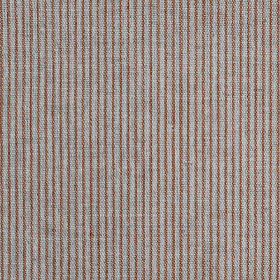 Pinni Terracotta - Curtain fabric with Orange striped print