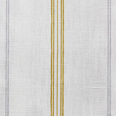 Elise Dijon-WHT - vertical two tone striped fabric.