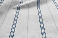 Elise Ink-WHT - vertical two tone striped fabric.