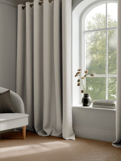 Dinah Chalk - Pre-washed chalk white Linen Curtains.
