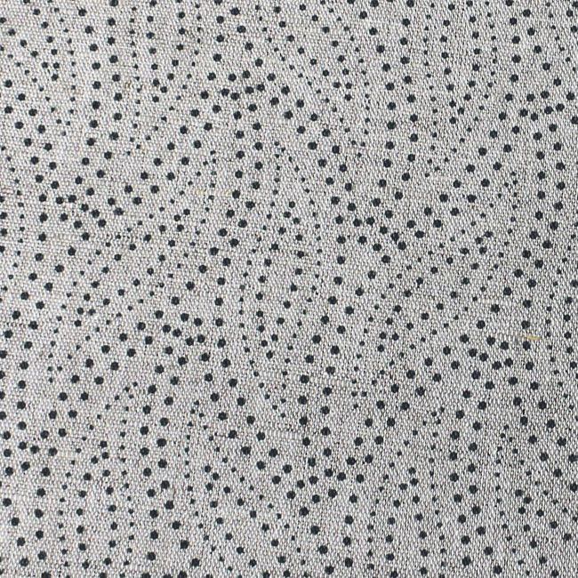 Pia Charcoal - Curtain fabric, abstract grey leaf pattern