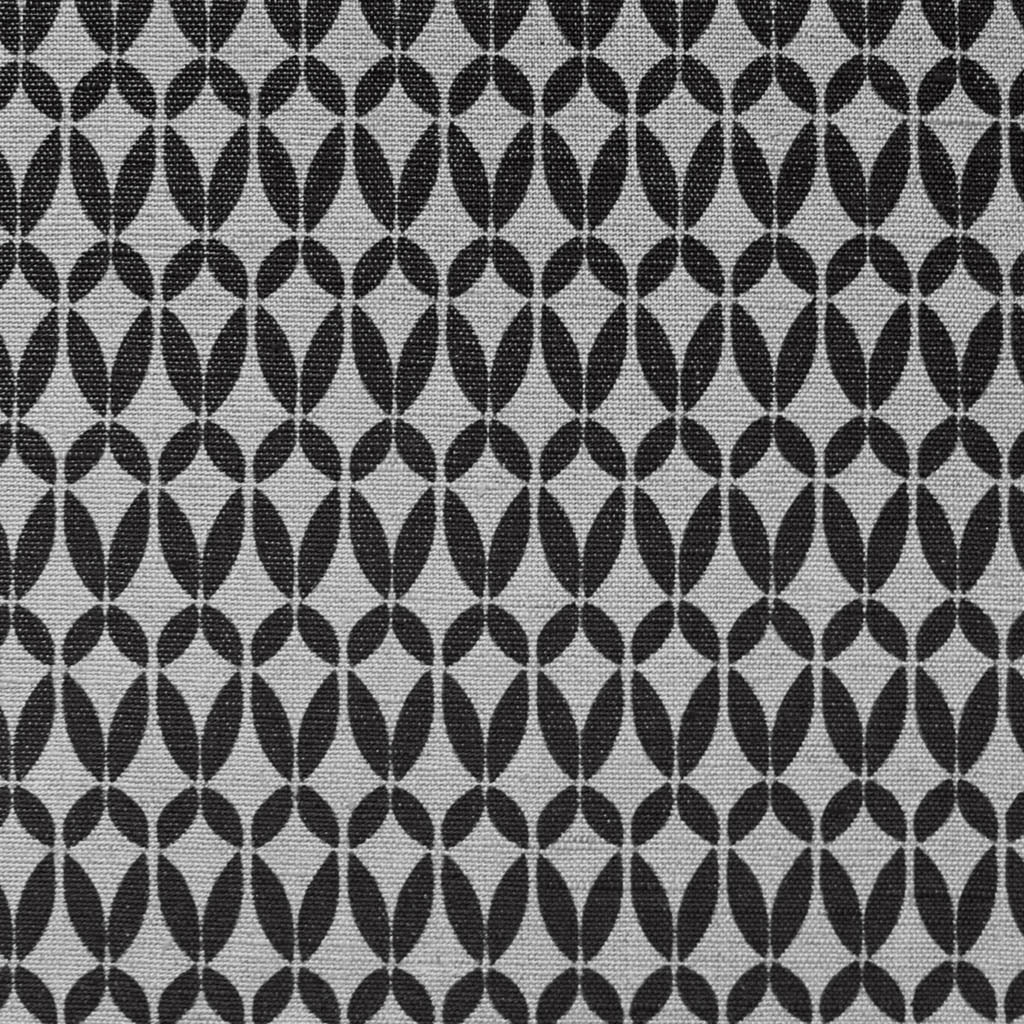 Siruna Charcoal - Natural curtain fabric, Dark Grey contemporary print