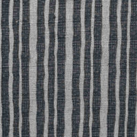 Lydia Charcoal - Grey striped fabric
