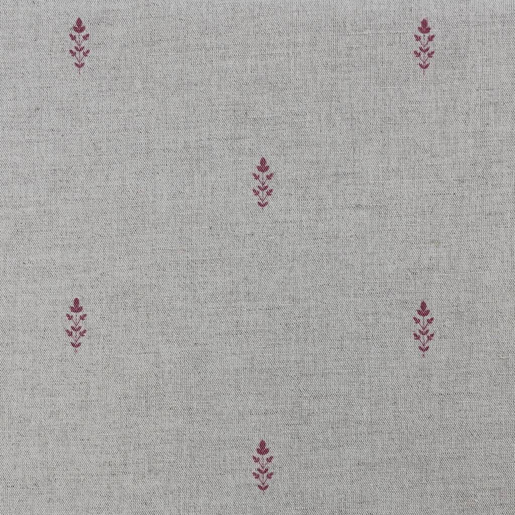 Asli Cherry - Natural fabric with classical red pattern