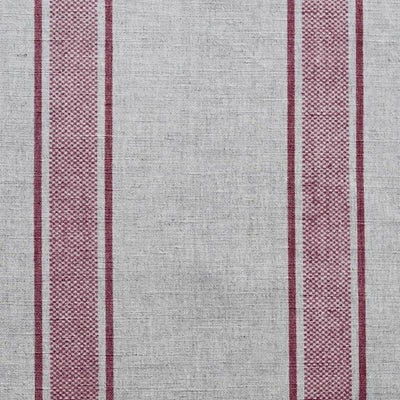 Bella Cherry - Curtain fabric with Red stripes - Red Stripe Chic County look curtains