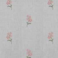Cree Pink - Floral Pink print on Linen Cotton fabric