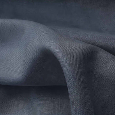 Dark Blue Linen fabric - 100% Linen. Linara Night Blue by Ada & Ina