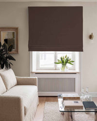 Bea Dark Chocolate - Blackout Roman Blind