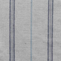 Elise Deep Blue- Linen Cotton mix curtain fabric, True Blue & Deep Blue stripes
