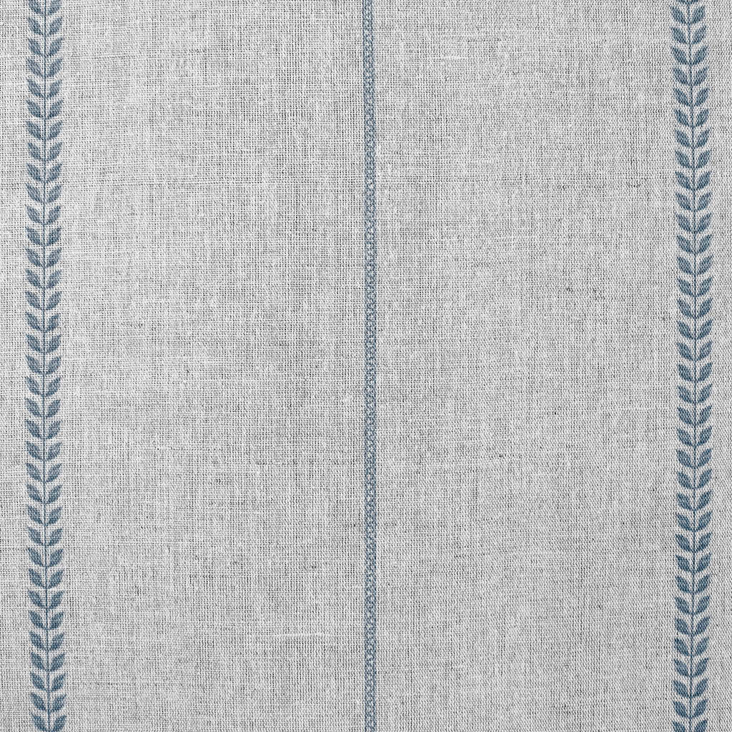 Berit-NAT Denim - curtain fabric with Blue striped print