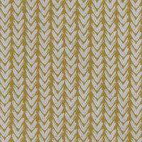 Fia Dijon - Linen curtain fabric, abstract Yellow pattern