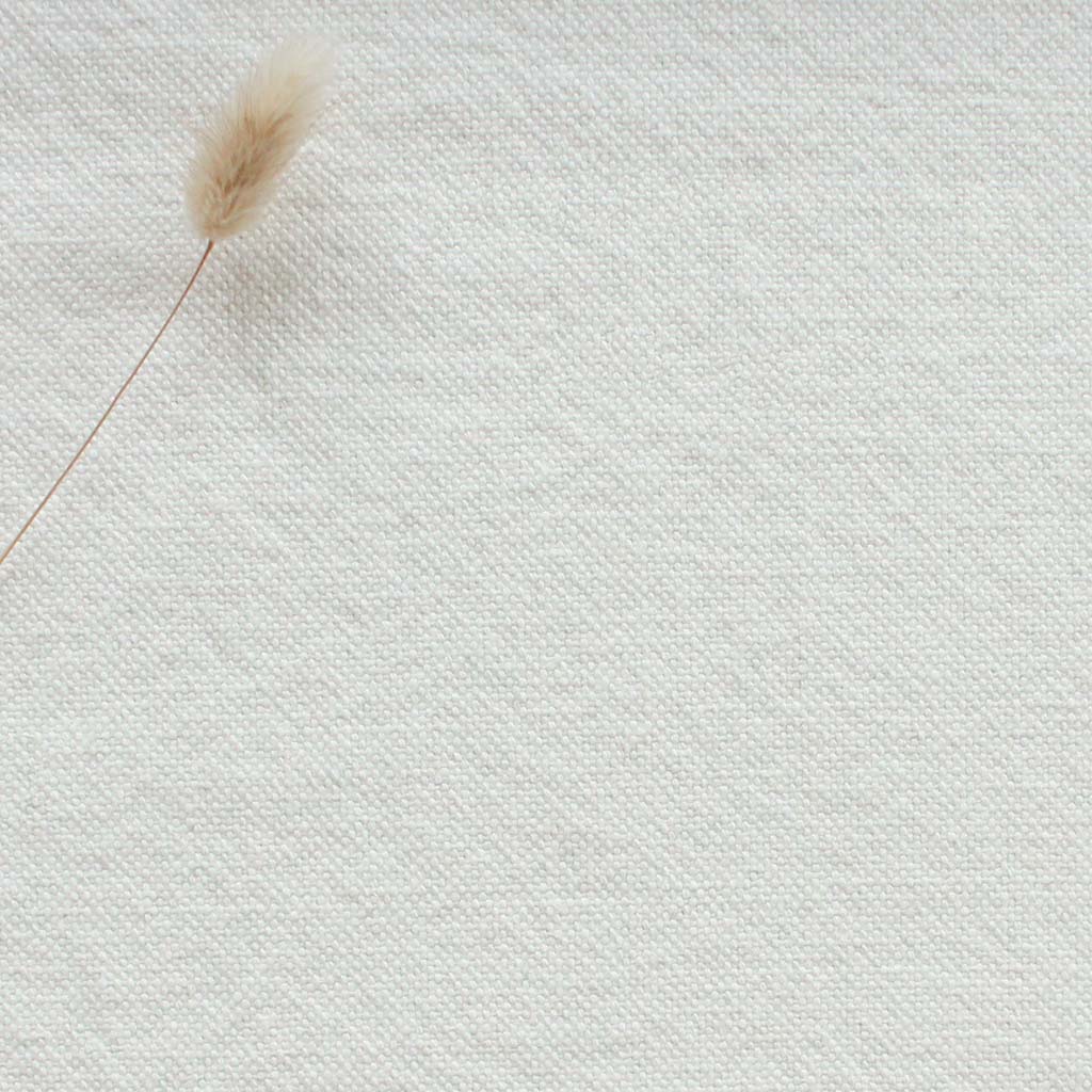 Dinah Off White - Pre-washed White colour Linen upholstery fabric. Ideal for warm curtains and blinds.