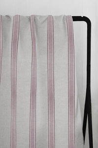 Bella Dusty Pink - Curtain fabric with Pink stripes