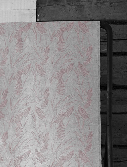Fernia Dusty Pink - Fabric for curtains with Pink print