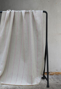Ronja Dusty Pink - Curtain fabric with Pink stripes