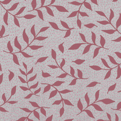 Fita Wine Pink - Floral Red and Pink print on Linen Cotton fabric