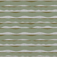 Fransibella Moss Green-NAT - natural curtain fabric with Green abstract print