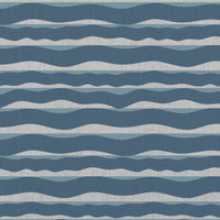 Fransibella Blue Stone-NAT - natural curtain fabric with Blue abstract print