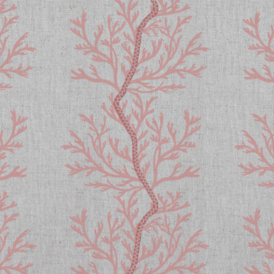 Galilea Dusty Pink-NAT - natural curtain fabric with Pink abstract print
