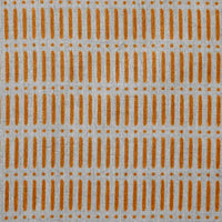 Egenia Gold Ochra - Natural curtain fabric, Orange Yellow abstract print