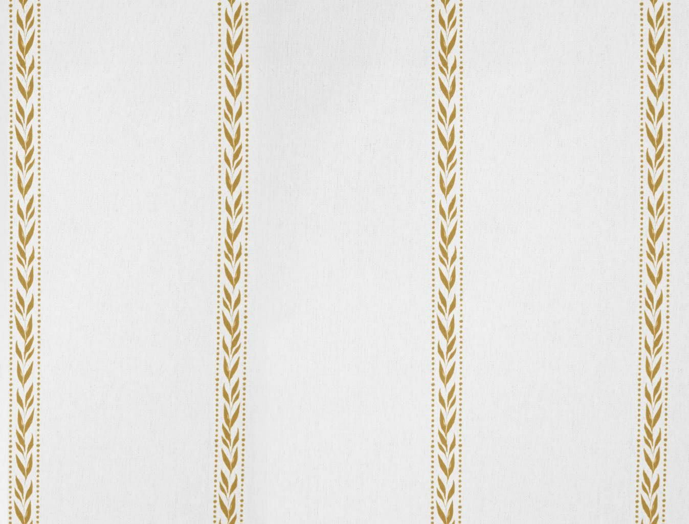 Helena Gold Rod - curtain fabric with Yellow striped print