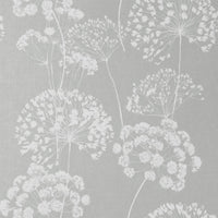 Erleen INV Greige Clay - Curtain fabric with Grey and botanical print