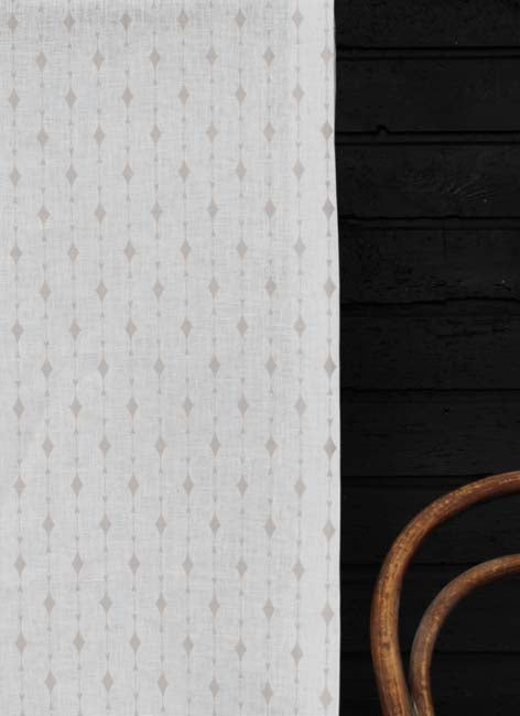 Olinka Grey Sand - Curtain fabric with abstract print